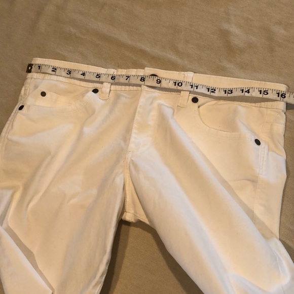 CAlvin Klein Capri white stretch cotton size 8 - Picture 3 of 8